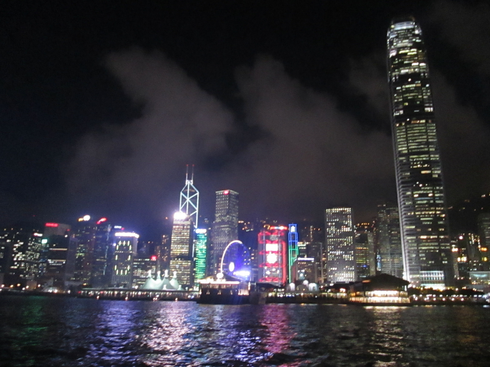 vu de Hong Kong de nuit