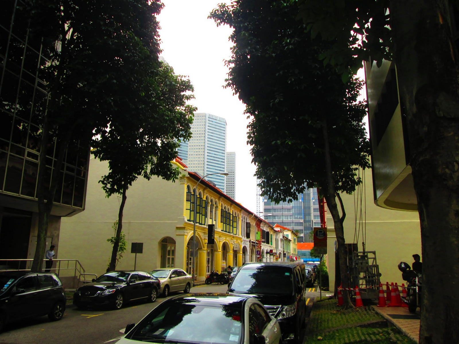 Rue basse à Singapour